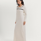 Polka-dot nightgown with Peter Pan collar