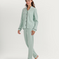 Polka-dot pajamas with notched collar