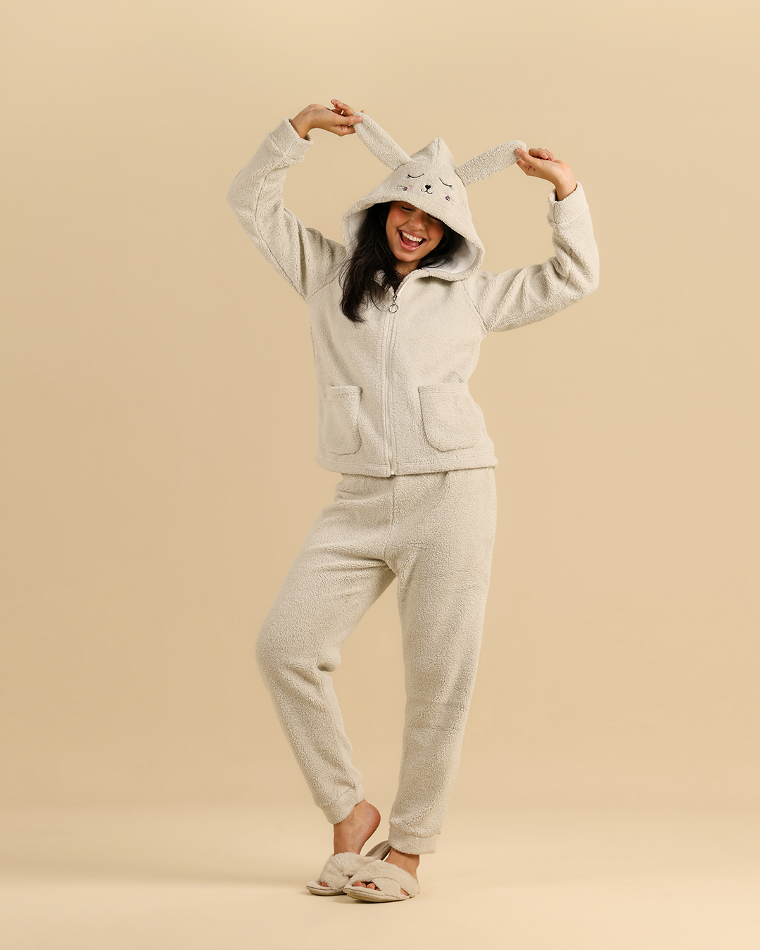 Cute bunny winter women pajama