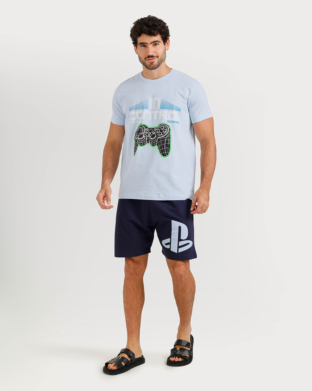 Pajama playstation homme demi manches and short