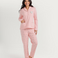 Polo collar pajamas with teddy bear embroidery