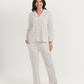 Women's pajamas with boutons printed on fleurs