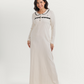 Polka-dot nightgown with Peter Pan collar