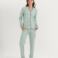 Polka-dot pajamas with notched collar