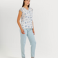 Women's pajamas, short-sleeved pants