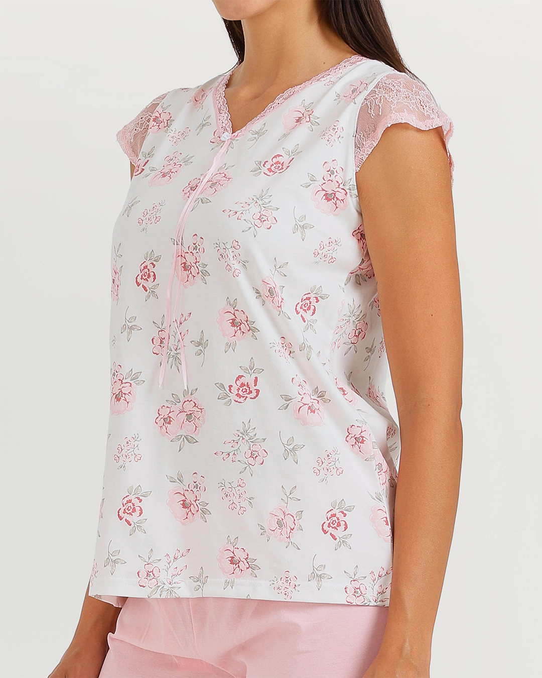 Women's pajamas, short-sleeved pants