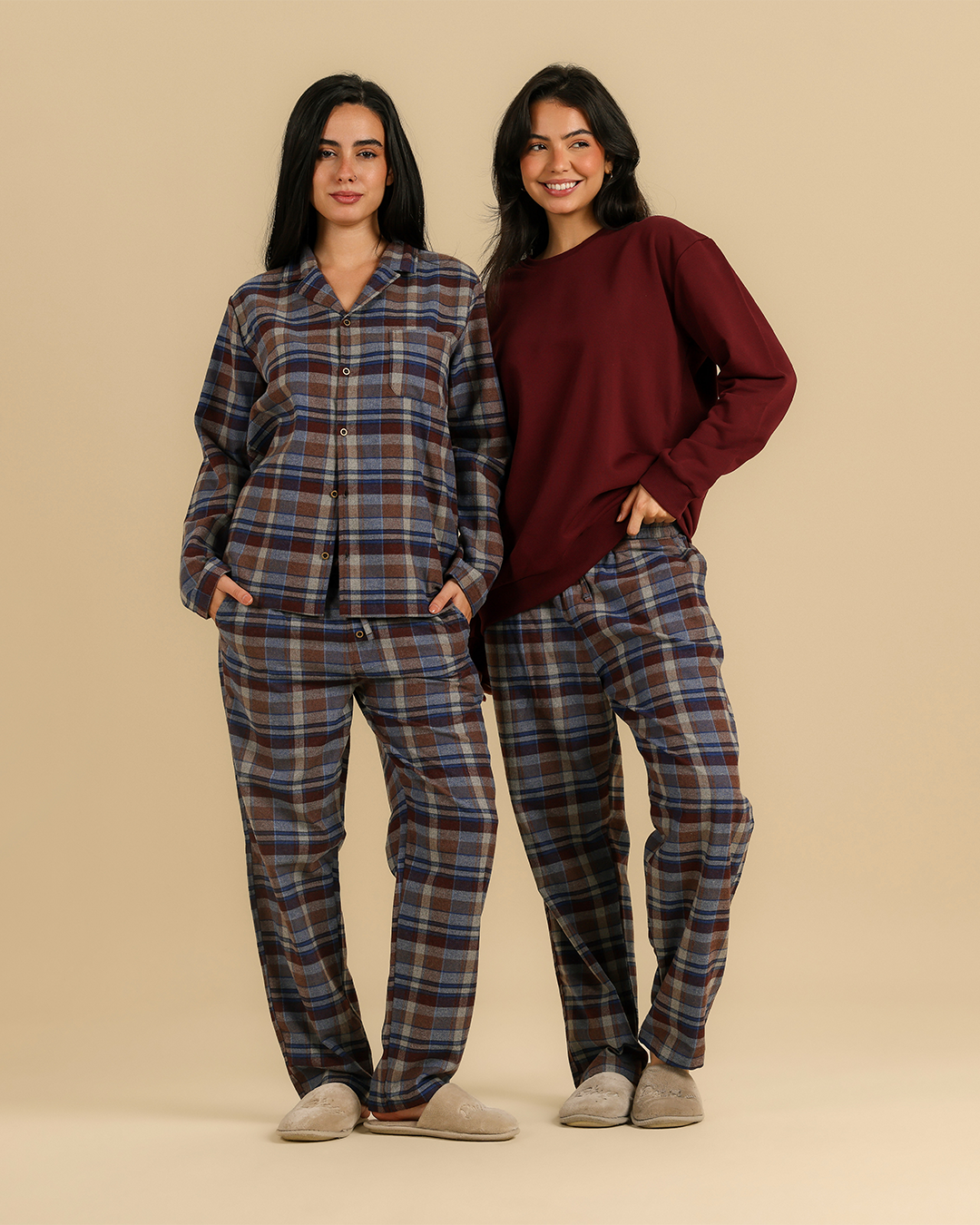 Moody plaid Pajama set