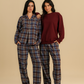 Moody plaid classic button up pajama