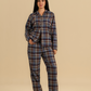 Moody plaid classic button up pajama