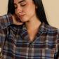 Moody plaid classic button up pajama