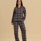 Moody plaid classic button up pajama