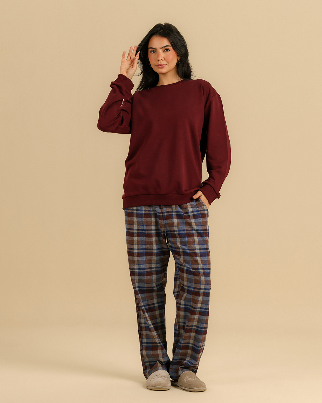 Moody plaid Pajama set