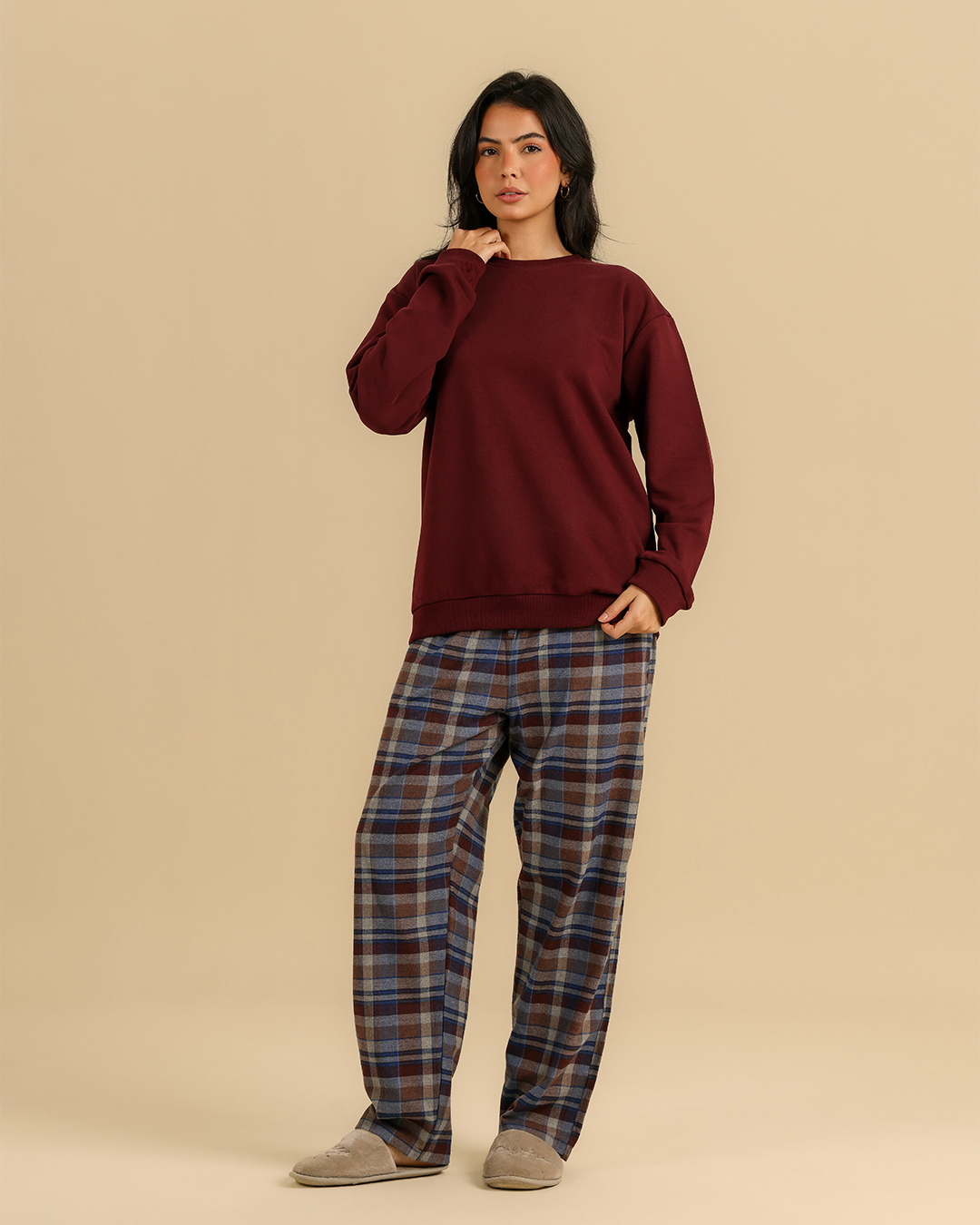 Moody plaid Pajama set