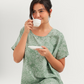 قميص فسكوز قصير مشجر 0015
