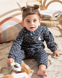 Newborn Girls cashmere romper baby owl