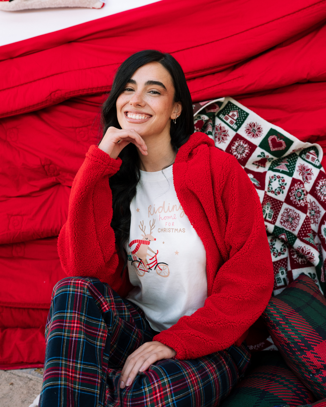 3-piece Christmas Vibes Pajamas