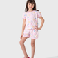 بيجاما توب و شورت مطبوع
