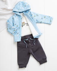 Secret pajamas for boys body + jacket with capes + printed pants for boys