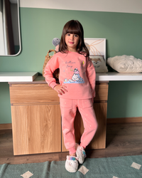 Penguin and Kitten bed time بيجاما بناتي كم طويل