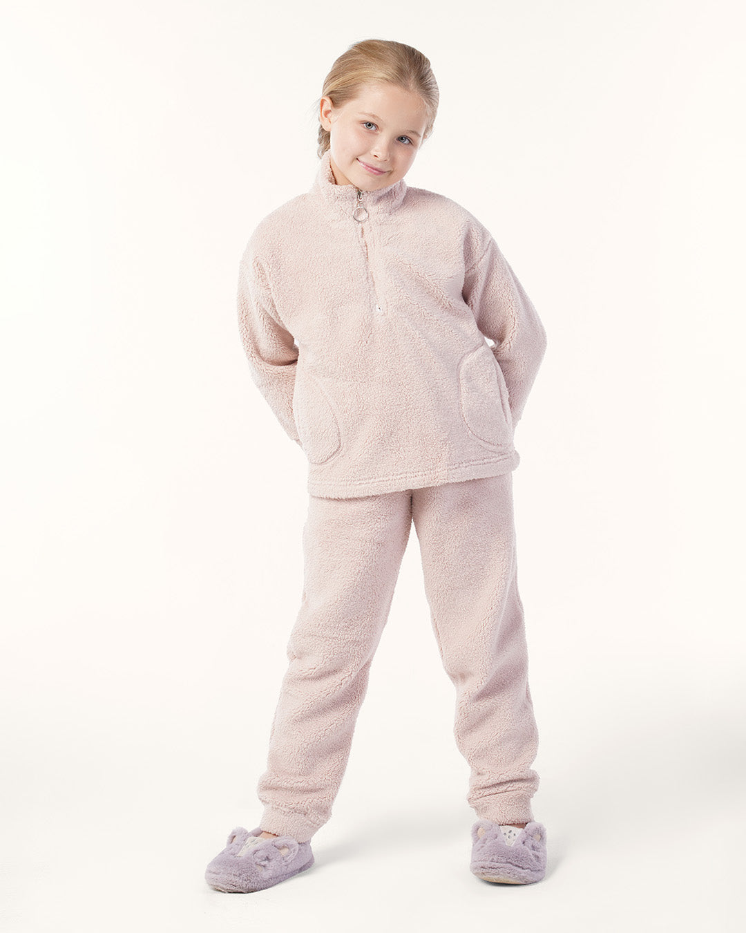 Girls' Teddy Bear Hug Set with zipper 