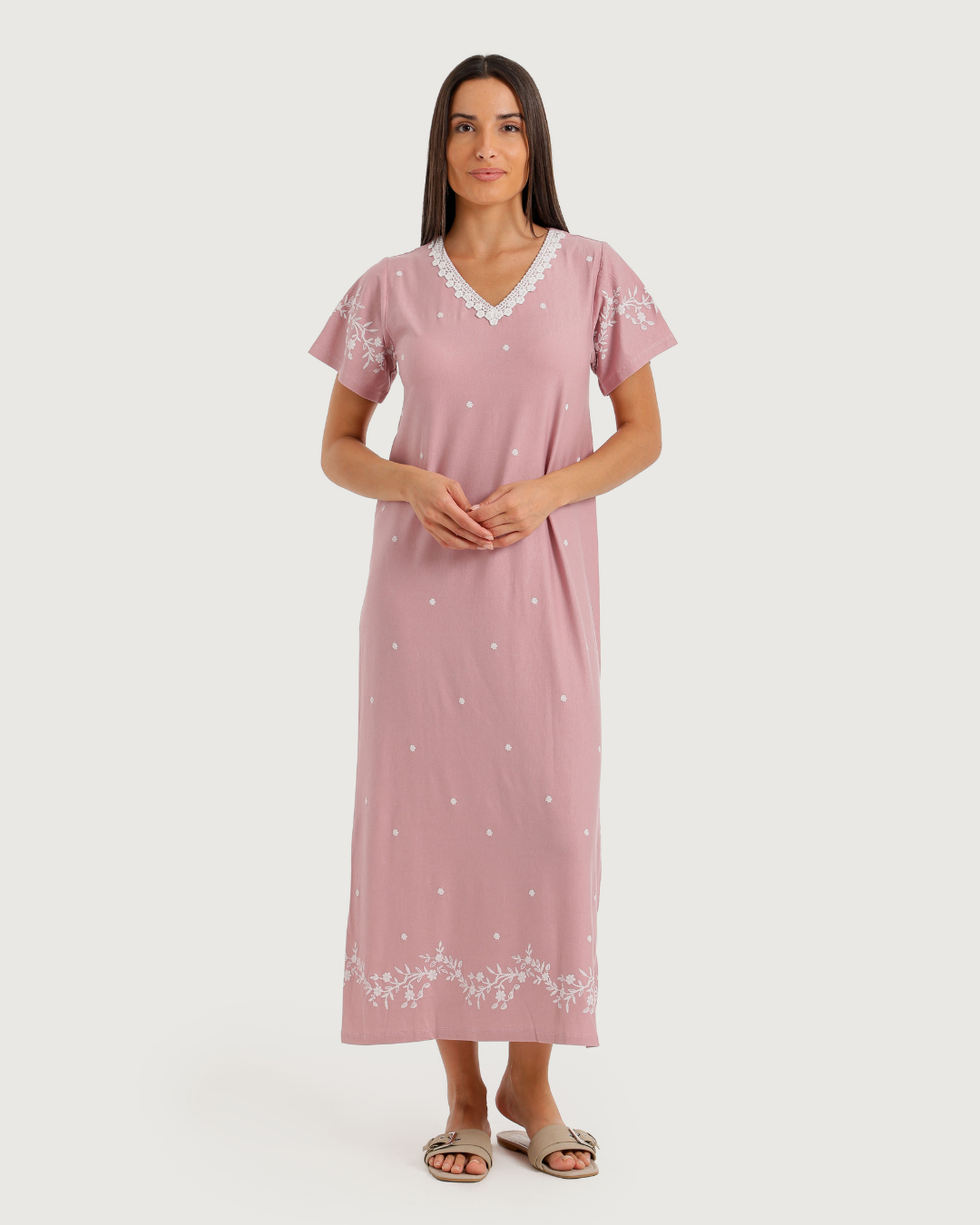Women's Lycra Short Sleeve Nightshirt