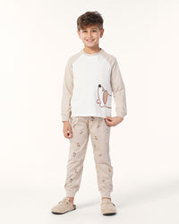 بيجاما بنطلون و توب  كًم رجلان طويل جراء صغيره