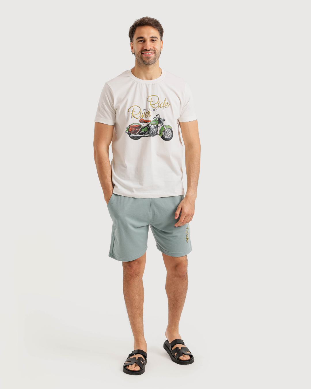 Ride River  بيجاما رجالي نص كم وشورت