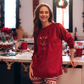 Winter Blessing Women's Polyester Plush Christmas Pajamas