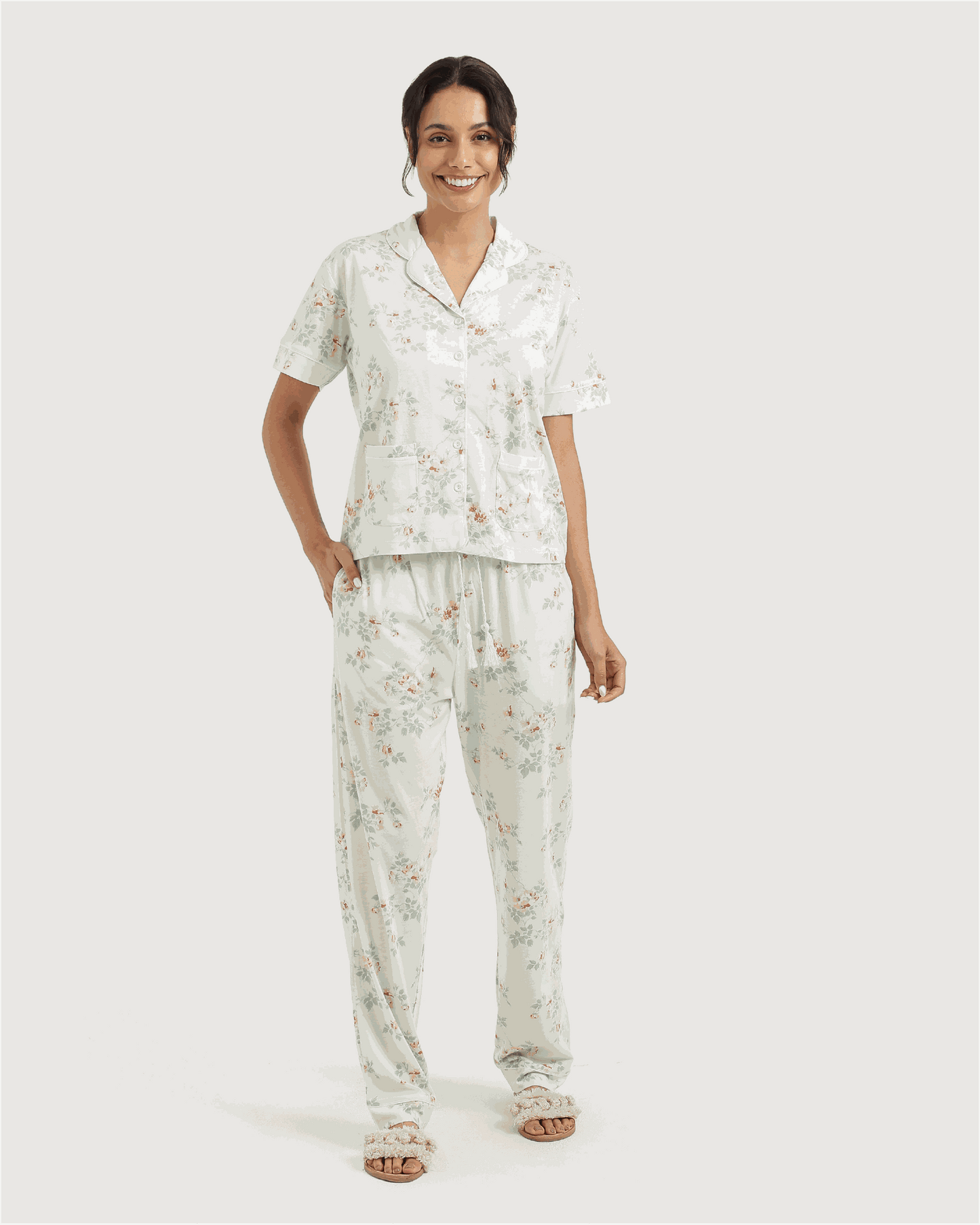 بيجاما بنطلون قطن مودال  ورود