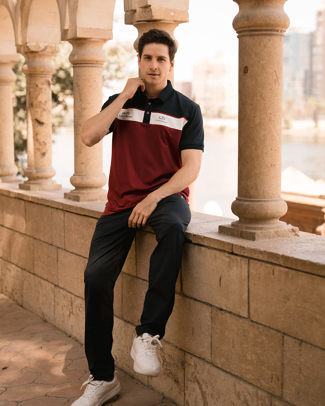 BRAND Limited Edition Men's Button Collar Pajamas