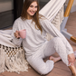 Late night dreams women's pajamas off shoulder