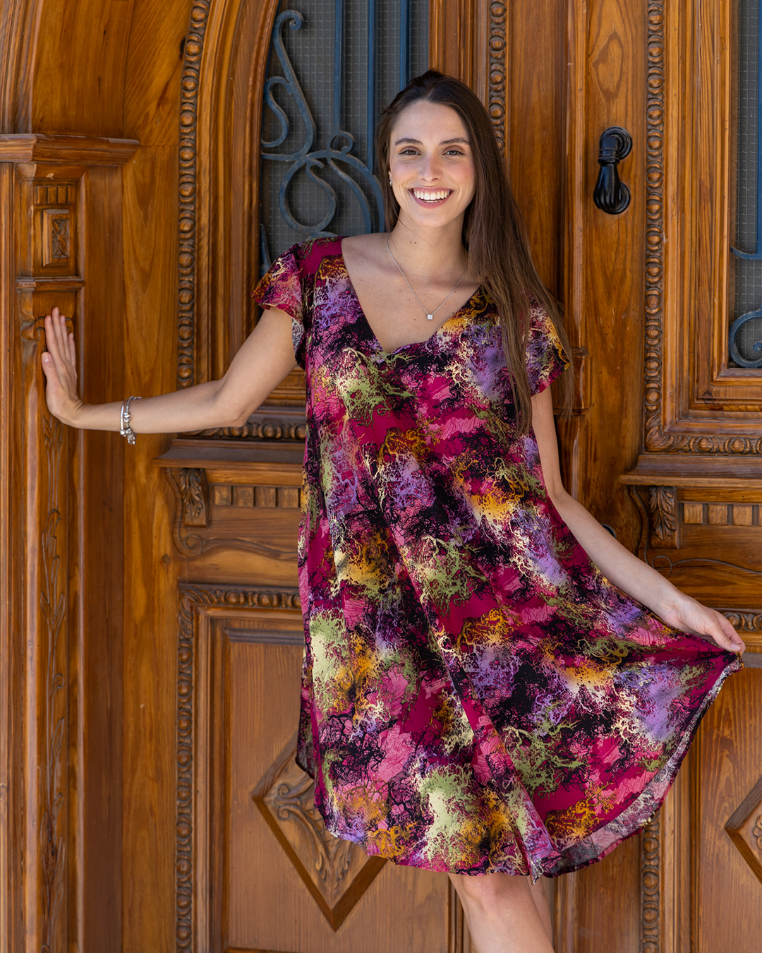 Short viscose shirt 87