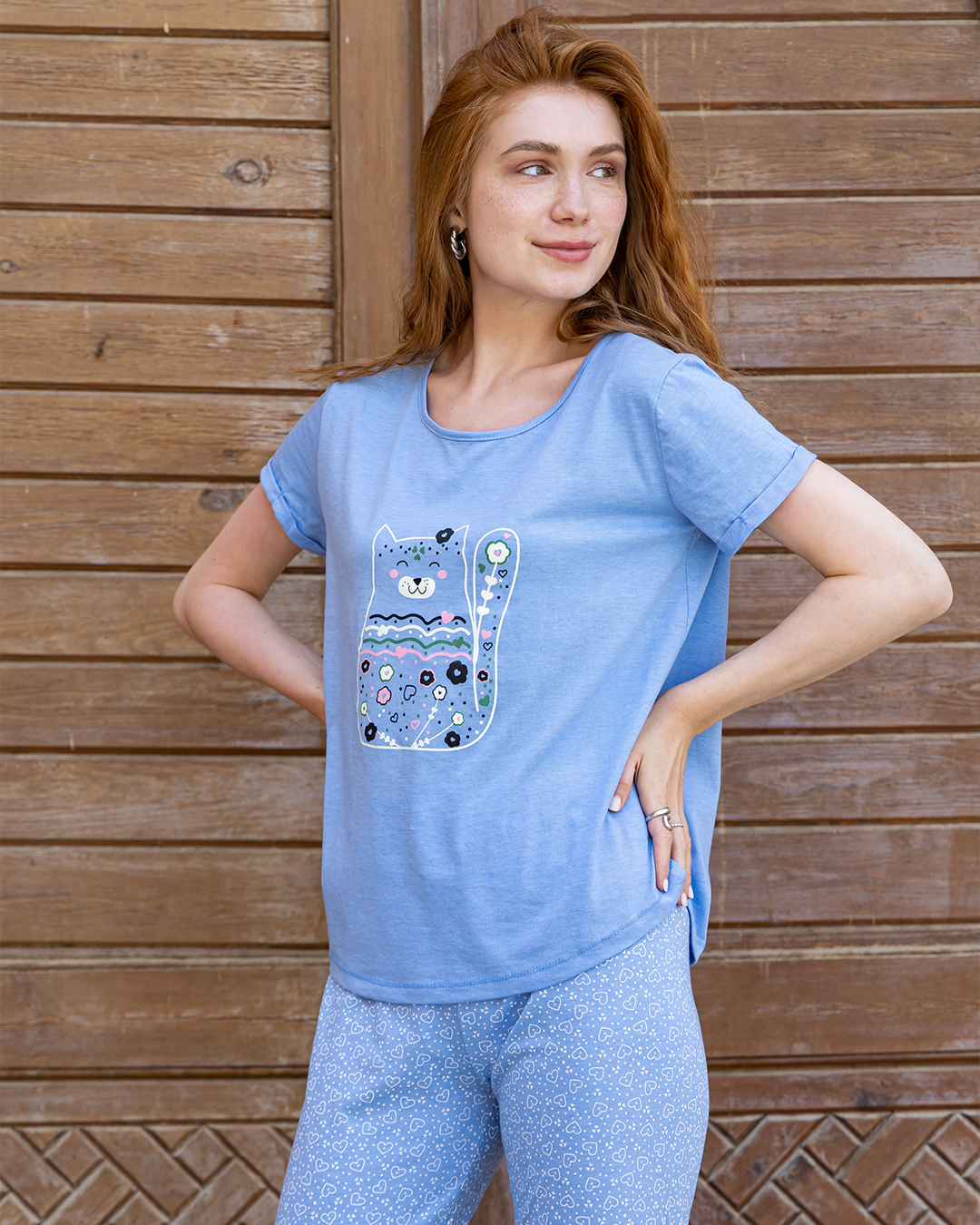 Women's pajamas, cat pants