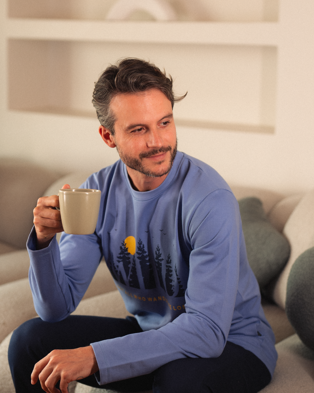 Not All Men's Pajamas Rotating Sun Palm Tree