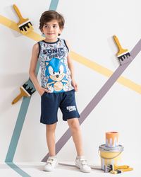 SONIC بيجامه اولادي كت شورت