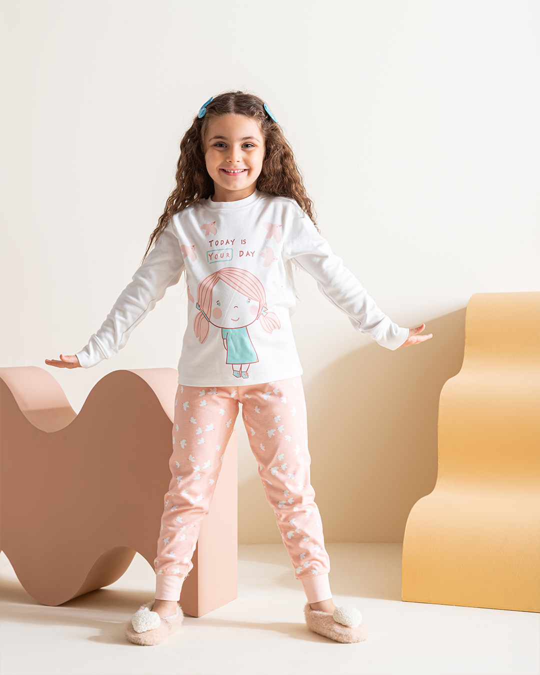 your day girls interlock cotton pajamas