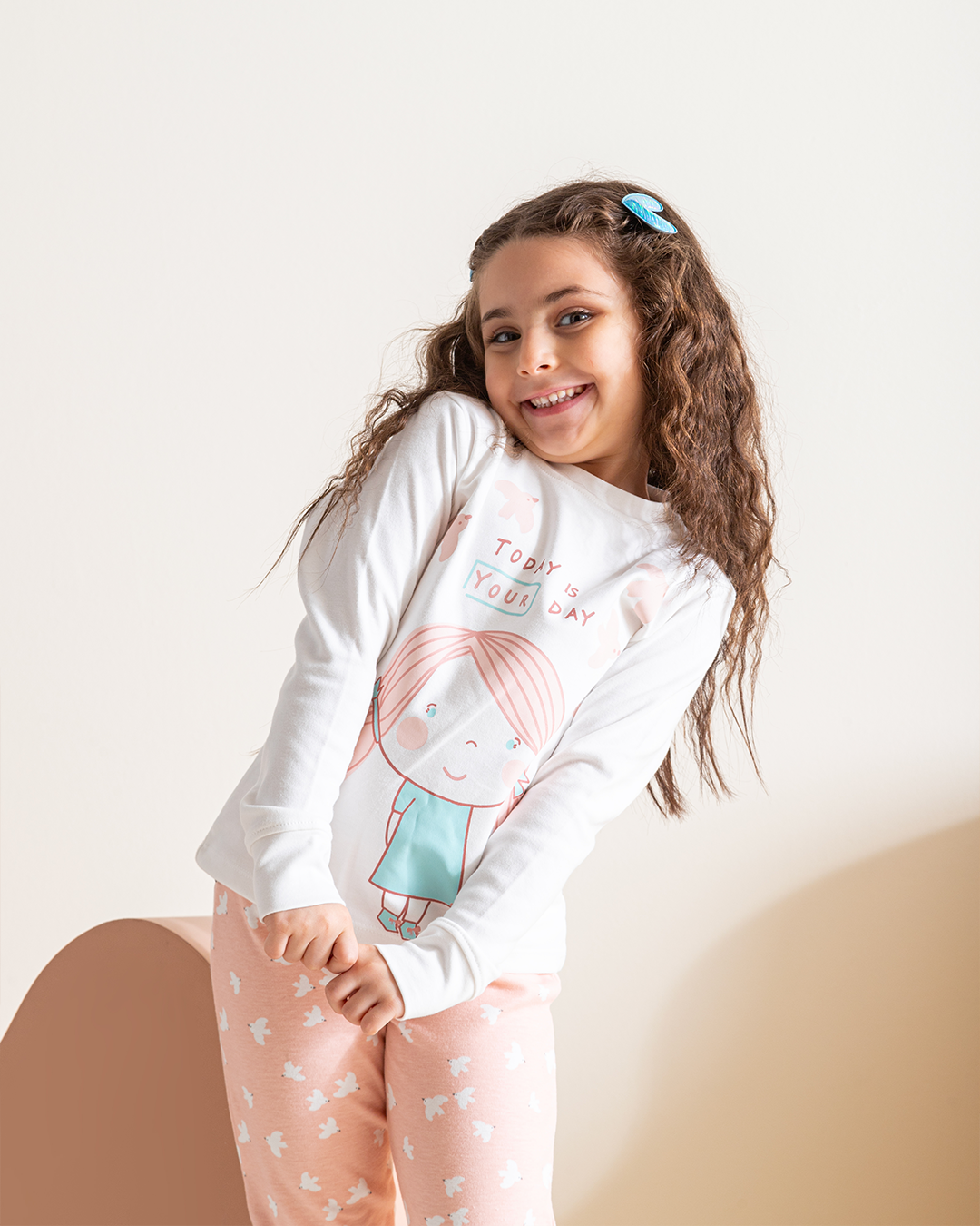 your day girls interlock cotton pajamas