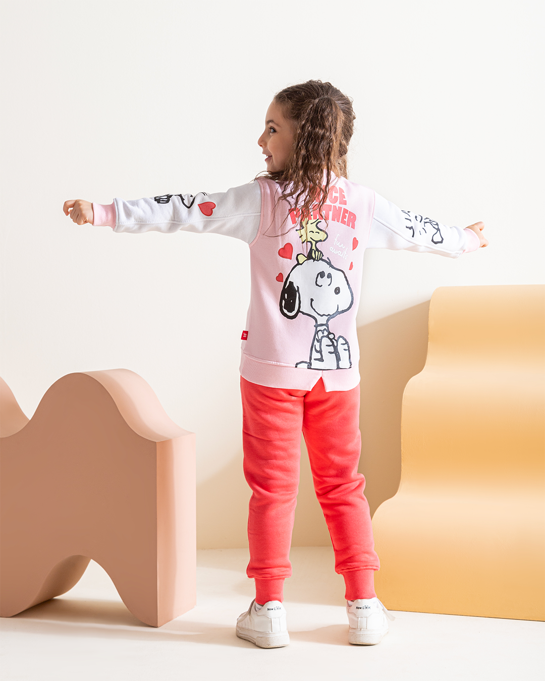 Nice partner, girls' pajamas, Rowand Milton, 4-piece chest print