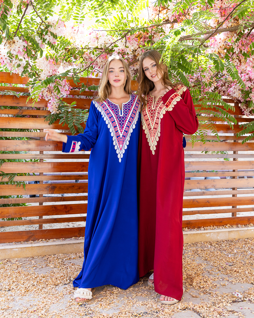 قميص فسكوز مطرز مثلث اتش