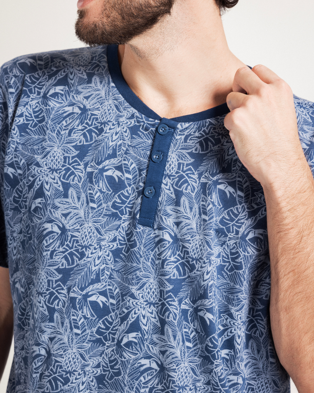 Summer vibes 2 بيجاما رجالي نص كم بنتاكور