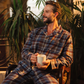 Moody plaid classic button up pajama