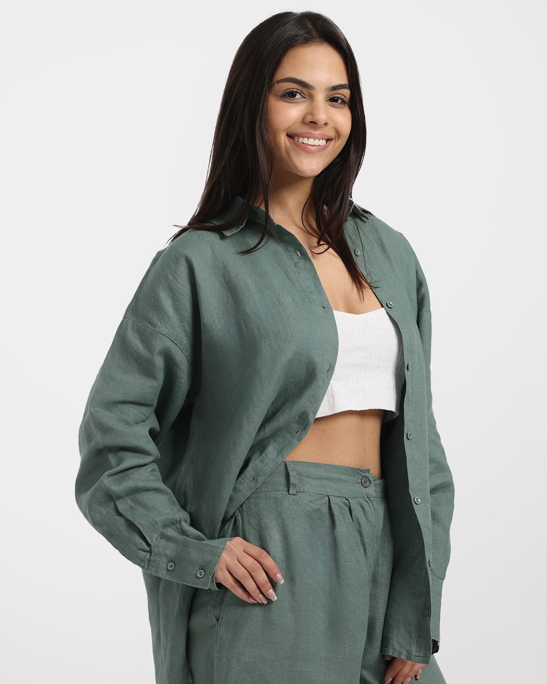 قميص حريمي بخامة الكتان