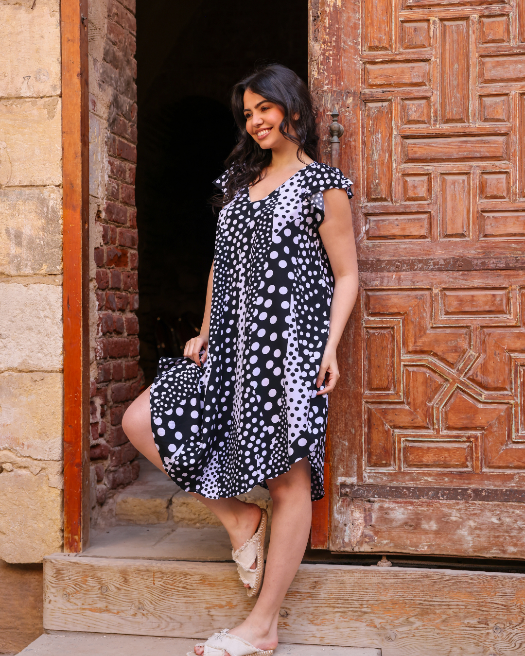 قميص فسكوز قصير 129