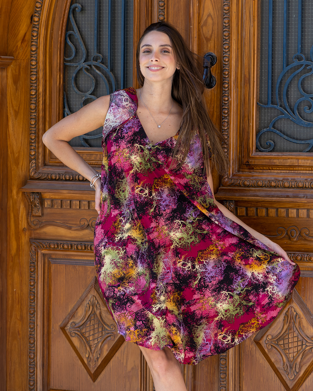 Short viscose shirt 87