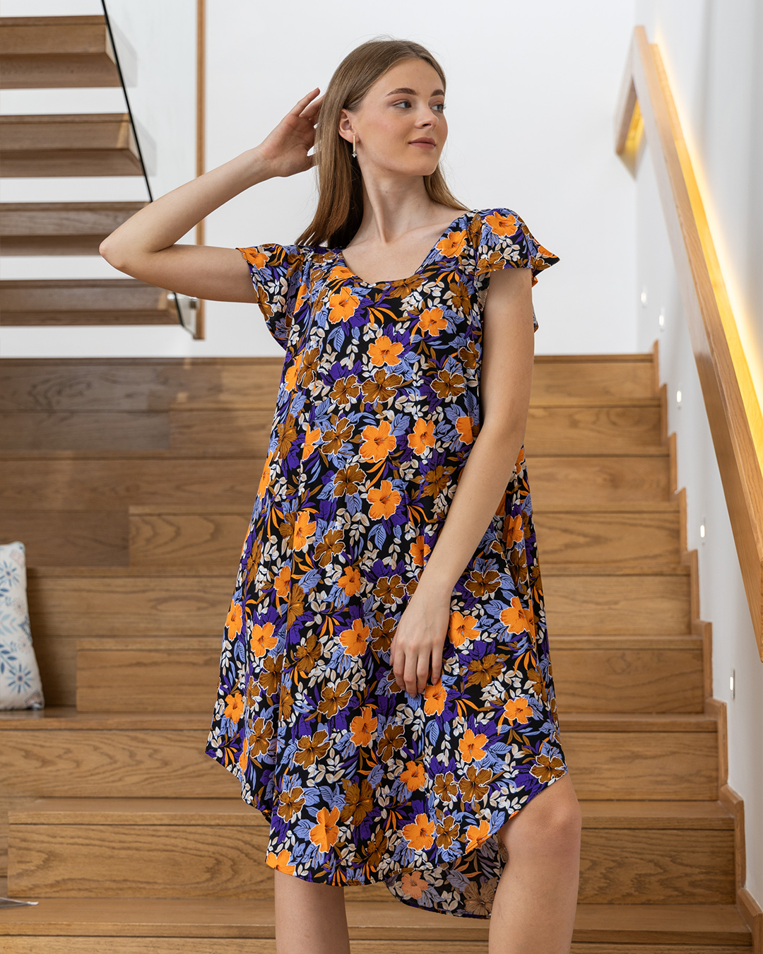 118 قميص فسكوز قصير