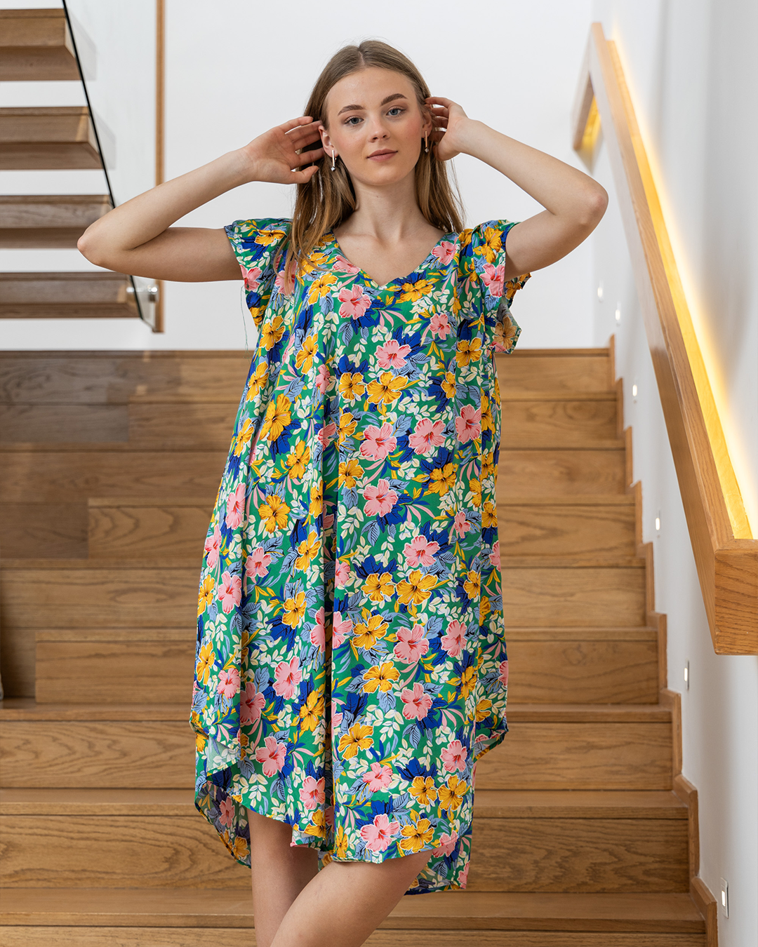 118 قميص فسكوز قصير