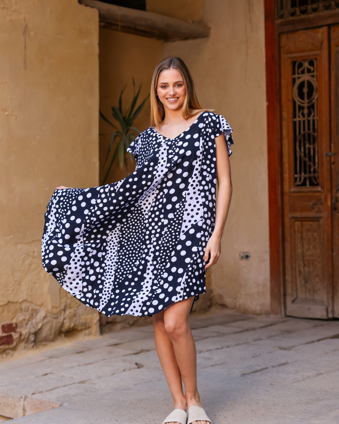 قميص فسكوز قصير 129