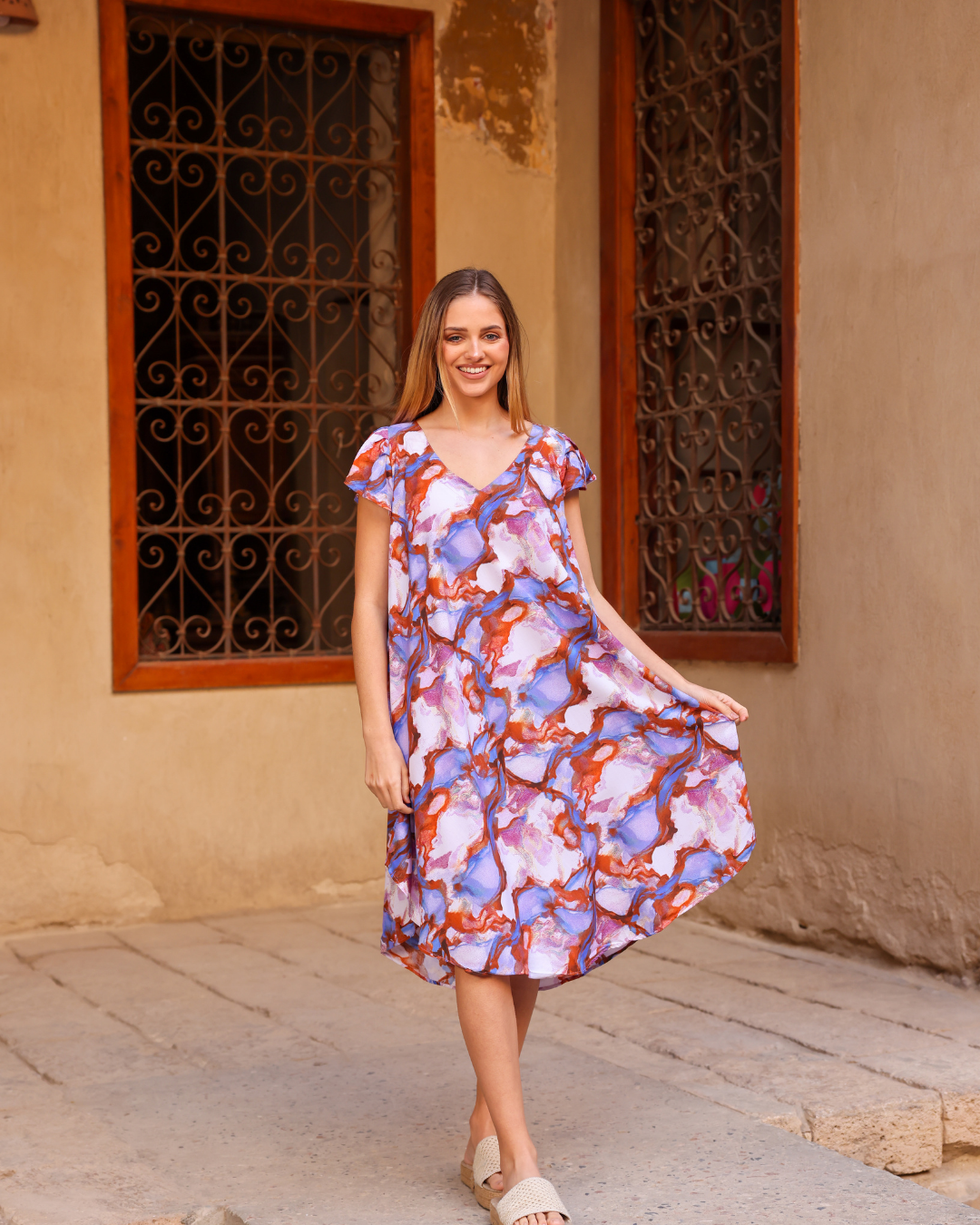 134 قميص فسكوز قصير