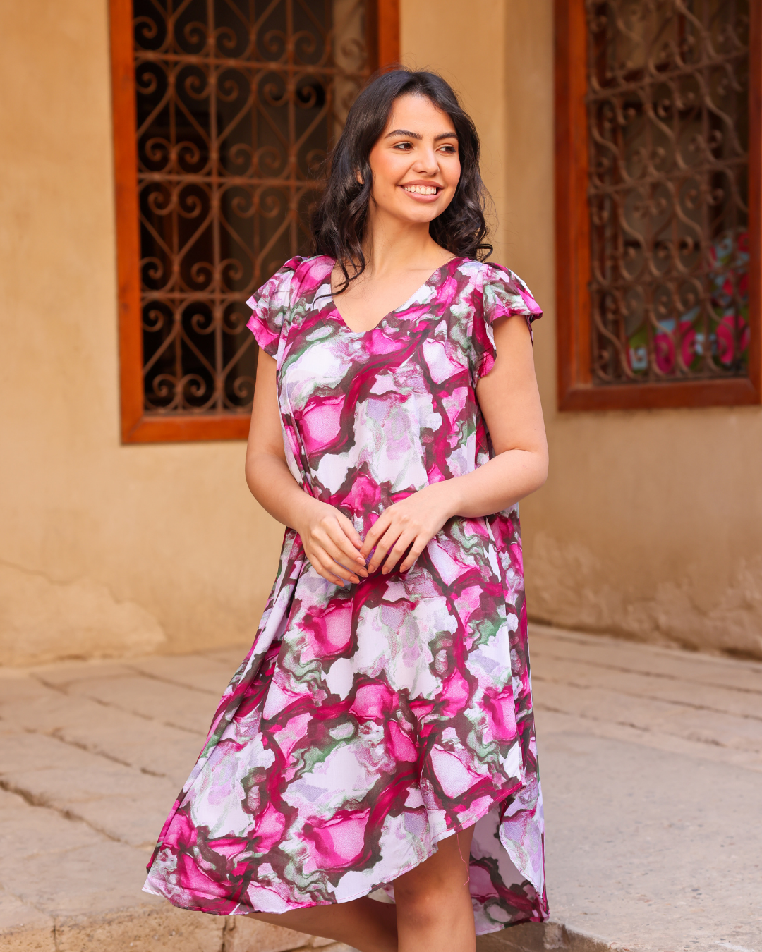 134 قميص فسكوز قصير