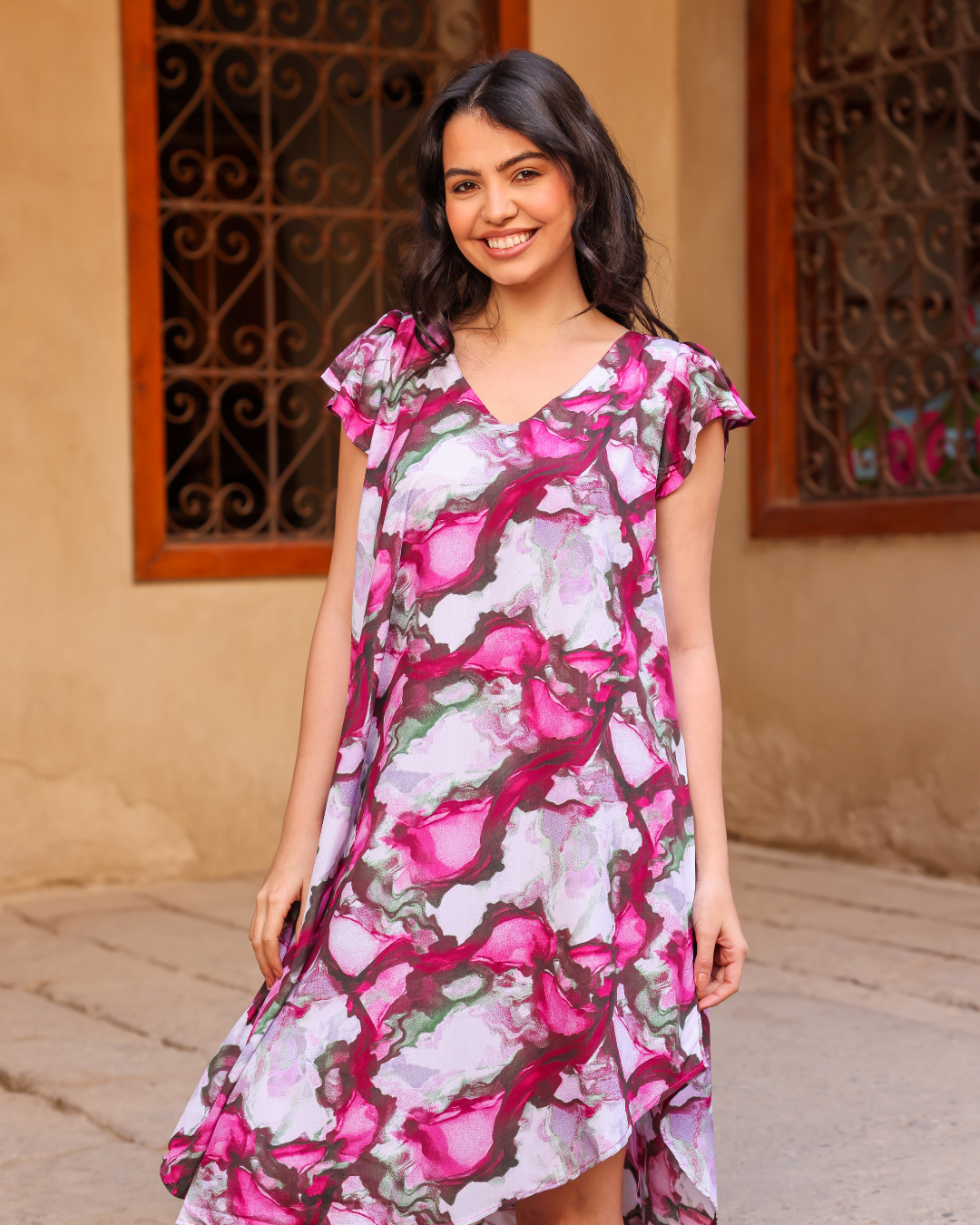 134 قميص فسكوز قصير